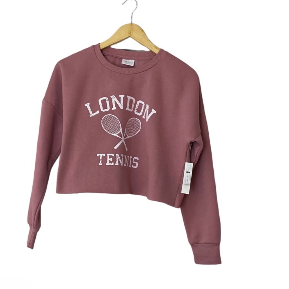 Abound Medium Pink Soft Tennis Crew Sweatshirt Nwt Nordstrom